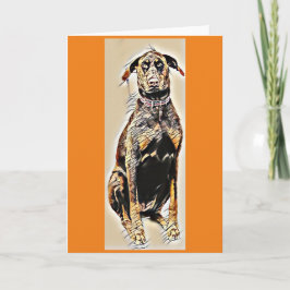 Doberman wenskaart kaart