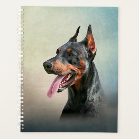 Dobermanhond tekenen planner (Voorkant)