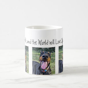 Dobermann "amour tasse du monde"