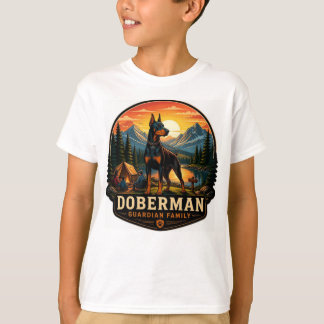 Dobermann Bewaker Familie T-shirt