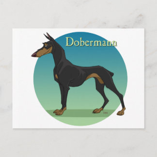 dobermann briefkaart