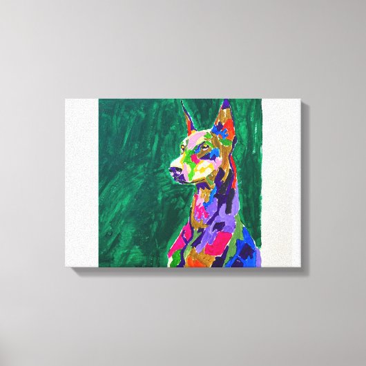 Dobermann Canvas Afdruk (Voorkant)