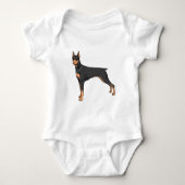 Dobermann doberman romper (Voorkant)