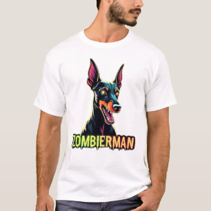 Dobermann Dobie Doby Doberman Zombie Hond Hallowee T-shirt