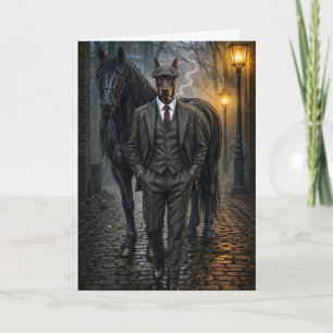 Dobermann Gangster Blank Kaart