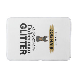Dobermann Glitter Grappige Hond Liefhebber Vintage Badmat