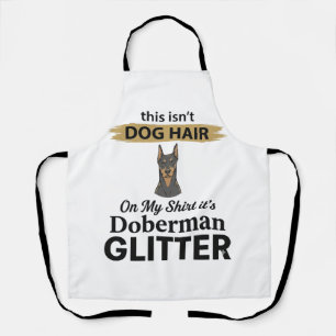 Dobermann Glitter Grappige Hond Liefhebber Vintage Schort