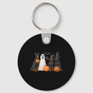Dobermann Halloween Kostuum Fun Dobermann Hallowee Sleutelhanger