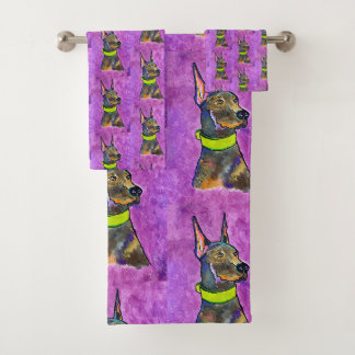 Dobermann Handdoekenset Bad Handdoek