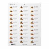 Dobermann-herfstpompoen Etiket (Full Sheet)