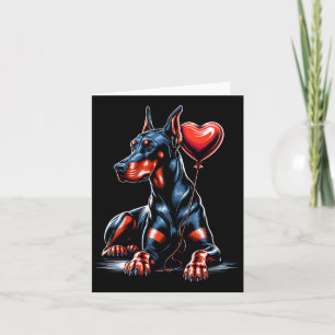 Dobermann-hond Valentijnsdag-hondeneigenaar Valent Kaart
