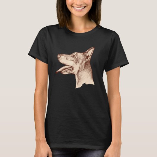 Dobermann Kunst T-shirt (Voorkant)