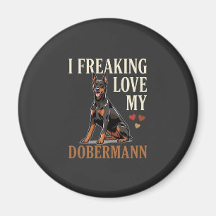 Dobermann Liefhebber Hondenliefhebber Magneet
