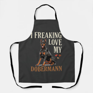 Dobermann Liefhebber Hondenliefhebber Schort