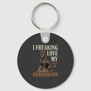 Dobermann Liefhebber Hondenliefhebber Sleutelhanger
