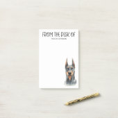 Dobermann-liefhebber Post-it® Notes (Op bureau)