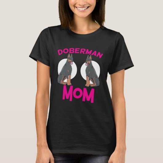 Dobermann Moeder Dobermann T-shirt (Voorkant)