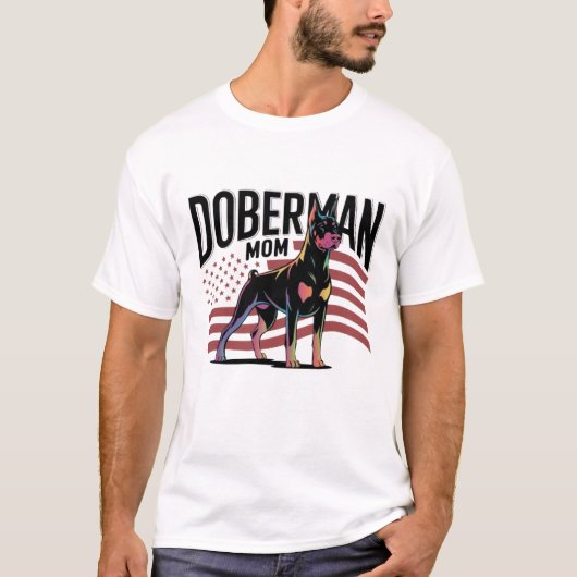 Dobermann Moeder T-shirt (Voorkant)