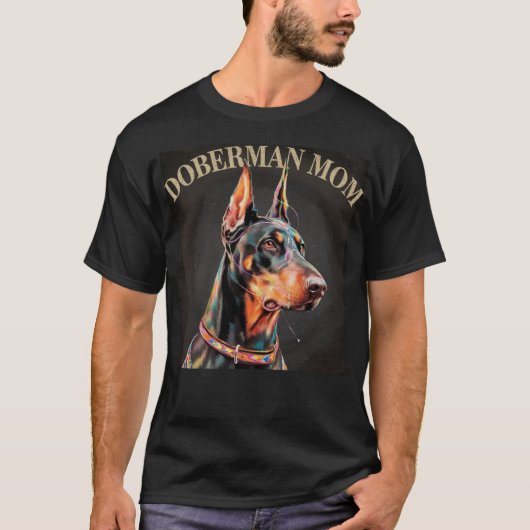 Dobermann Moeder T-shirt (Voorkant)