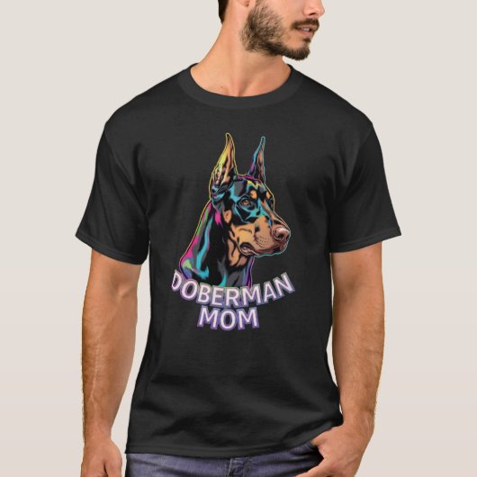 Dobermann Moeder T-shirt (Voorkant)