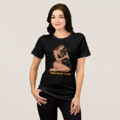 Dobermann Moeder Tri-Blend Shirt (Voorkant volledig)