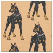 Dobermann ou Doberman Pinscher chien tissu (Fermer)