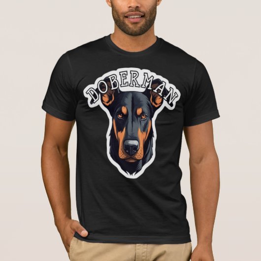 Dobermann Papa T-shirt (Voorkant)