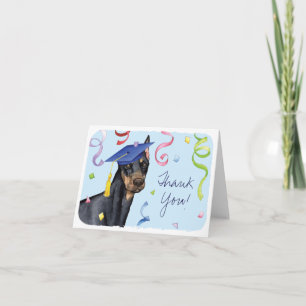 Dobermann Pinscher Afgestudeerde Kaart