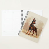 Dobermann Pinscher Chien Marron Rouille Rouge (Devant avec enveloppe)