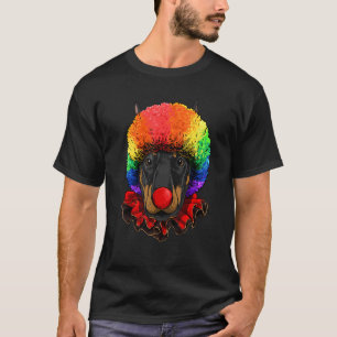 Dobermann Pinscher Clown Carnaval Circus Personeel T-shirt