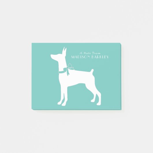 Dobermann Pinscher Dog Puppy Dobie Post-it® Notes (Voorkant)