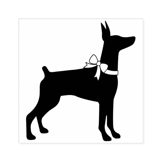 Dobermann Pinscher Dog Puppy Rubberstempel (Afrduk)