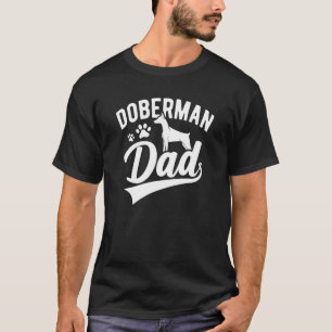 Dobermann Pinscher Hond Vader Silhouet Vacht Hond T-shirt