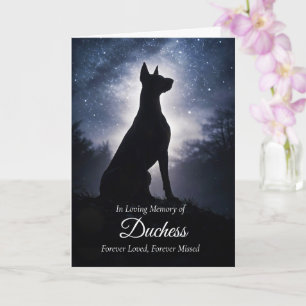 Dobermann Pinscher Honden Sympathie Verlies Spirit Kaart