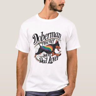 Dobermann Pinscher Moeder Vader Liefhebber T-shirt