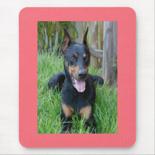 Dobermann Pinscher Puppy Hond Roze Muismat