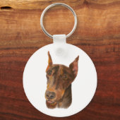 Dobermann Pinscher sleutelhanger (Achterkant)