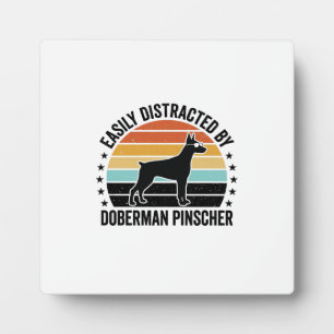 Dobermann Pinschers Vintage Sunset Grafische T-shi Fotoplaat