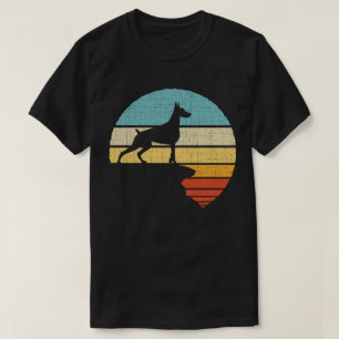 Dobermann Retro Vintage 60s 70s Hondenpuppy Owner  T-shirt