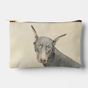 Dobermann Schilderij Dobie Gecoupeerde Hond Kunst Etui