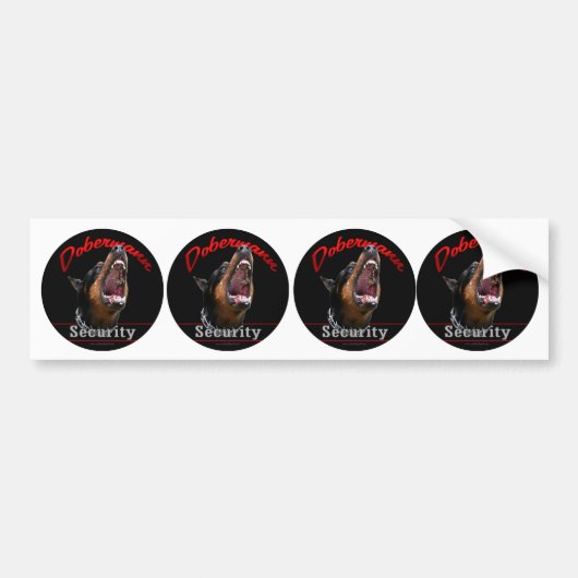 Dobermann Security stickers (Voorkant)