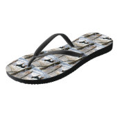 Dobermann Sneeuwt het Kerstmis Teenslippers (Schuin)