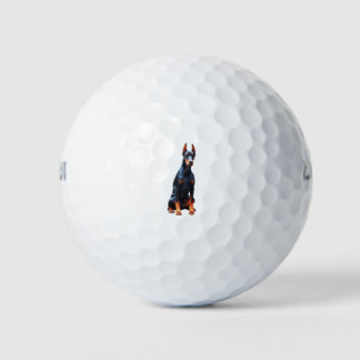 DOBERMANNENHOND GOLFBALLEN