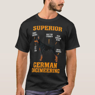 Dobermanns Superieure Duitse techniek T-shirt
