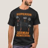 Dobermans Superior German Engineering I T-shirt (Voorkant)
