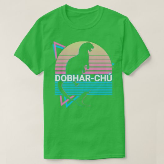 Dobharchu King Otter Cryptid Cryptozoology Retro T-shirt (Design voorkant)