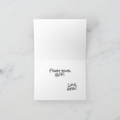 Dobie Dad Vaderdag Wenskaart Kaart (Binnen)