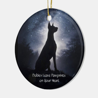 Dobie of Dobermann Pincher Kerstvakantie Keramisch Ornament