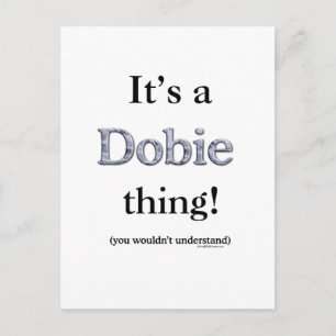 Dobie Thing Briefkaart