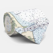 Doboy Sound to Fernadina, Stropdas Nautical Chart  (Opgerold)